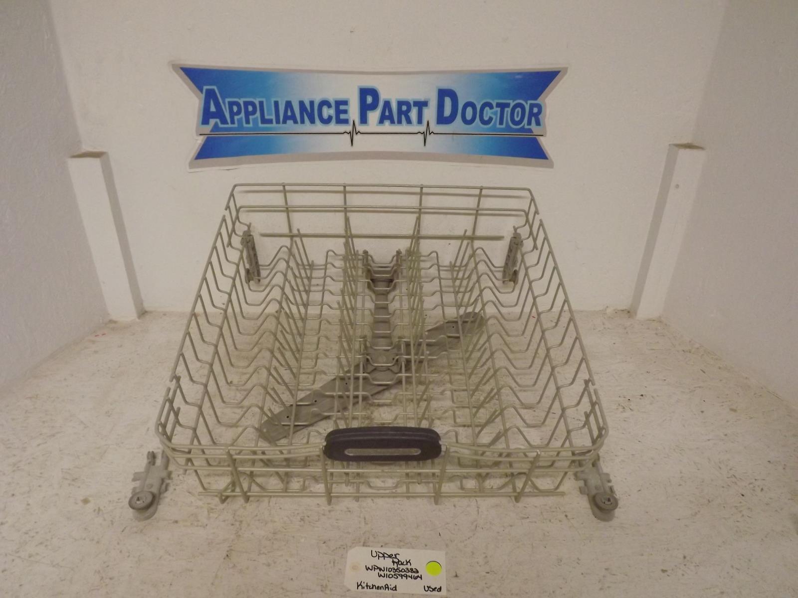 KitchenAid Dishwasher WPW10350382 W10599464 Upper Rack Used KitchenAid Dishwasher WPW10350382 W10599464 Upper Rack Used